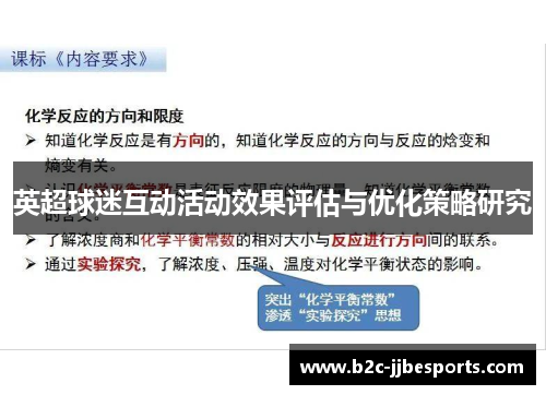 英超球迷互动活动效果评估与优化策略研究